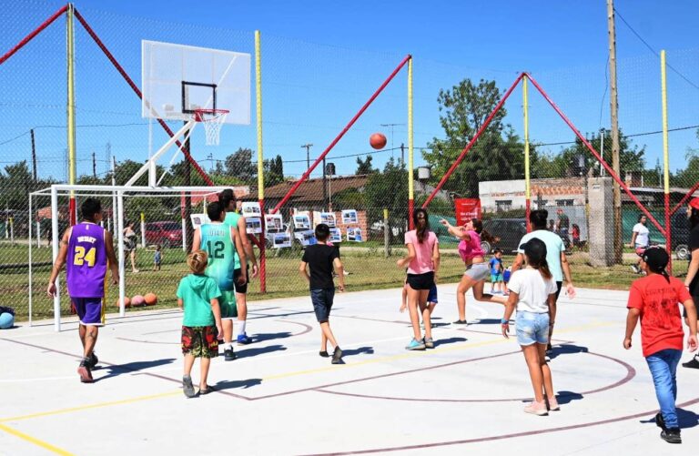 Luján: Inauguran playón deportivo en barrio San Pedro