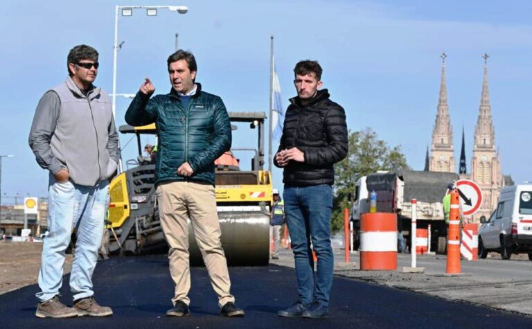 Avanza obra del acceso principal a Luján