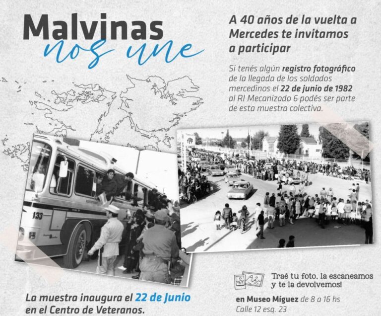 Malvinas, el regreso a Mercedes en fotos