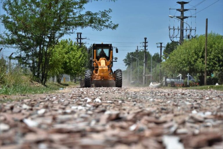 Luján: Mejoras viales en barrio Ameghino