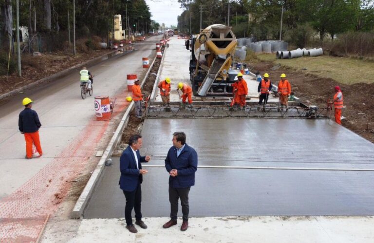 El Ministro Katopodis recorrió obras en Luján