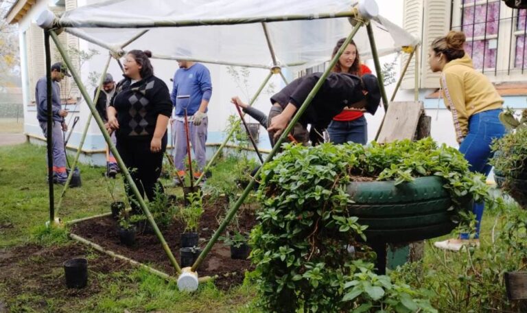 Mercedes: CEPT Nº 4 avanza en su Jardín de Mariposas