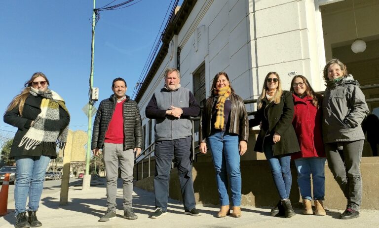El Intendente Federico visitó obras de la Escuela Primaria 1