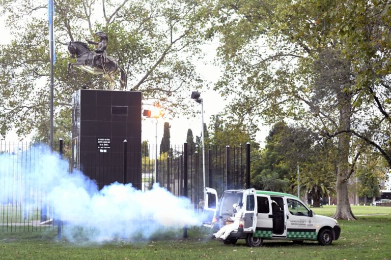 Luján: Fumigación en grandes espacios públicos para prevenir el Dengue