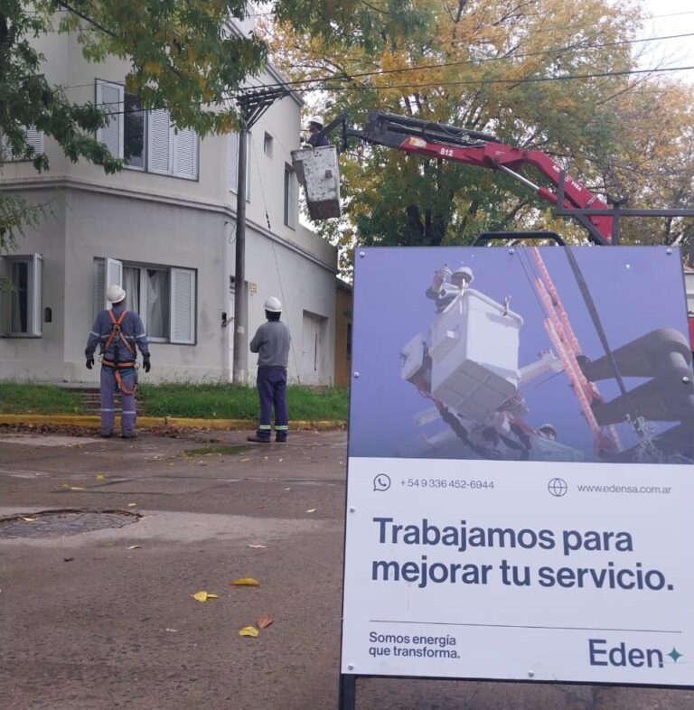 EDEN renueva su red en barrios de Mercedes