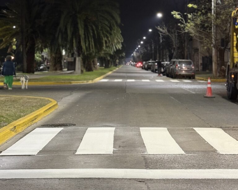 Refuerzan señalización vial en Luján
