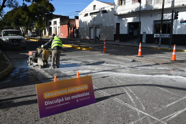 Luján: Trabajan en la puesta en valor de las principales Avenidas