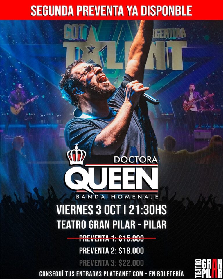 Doctora Queen, la Banda revelación de Got Talent Argentina, vuelve al teatro Gran Pilar