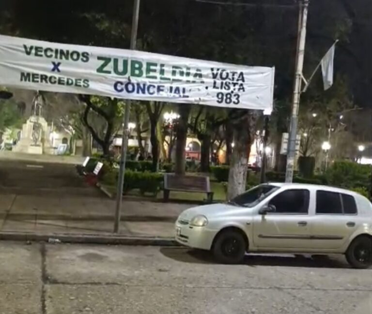 Vecinos por Mercedes denuncia robo de pasacalles