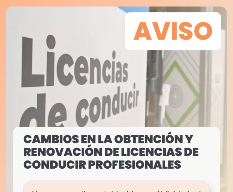 Giles: Informan cambios para la obtención y renovación de licencias de conducir profesionales