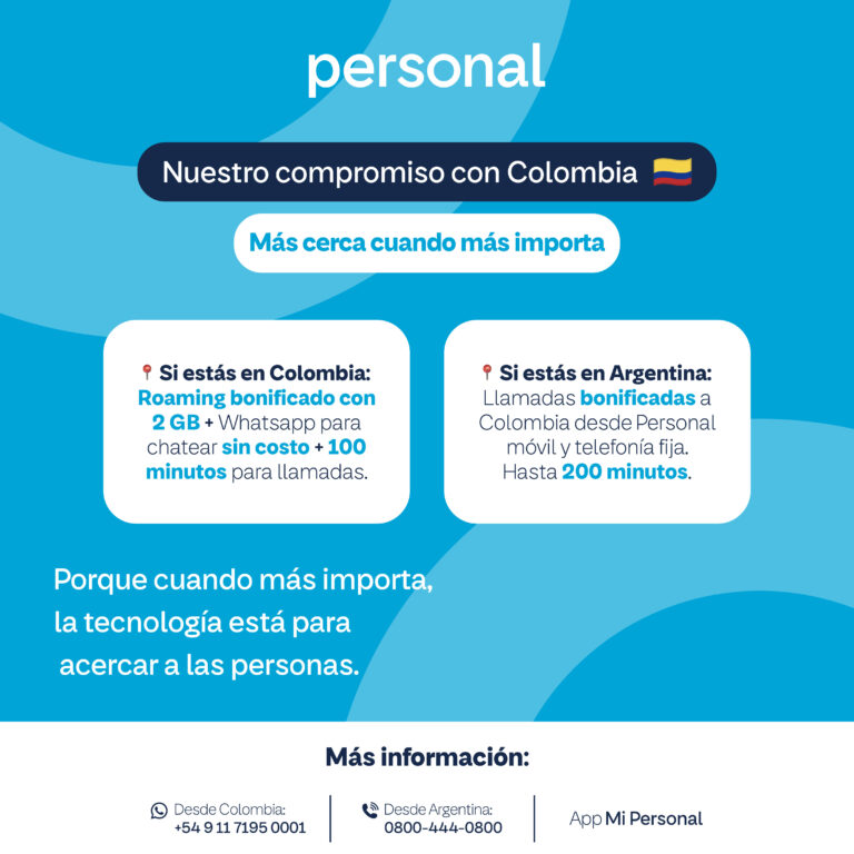 Personal bonifica servicios para clientes que se encuentran en Colombia